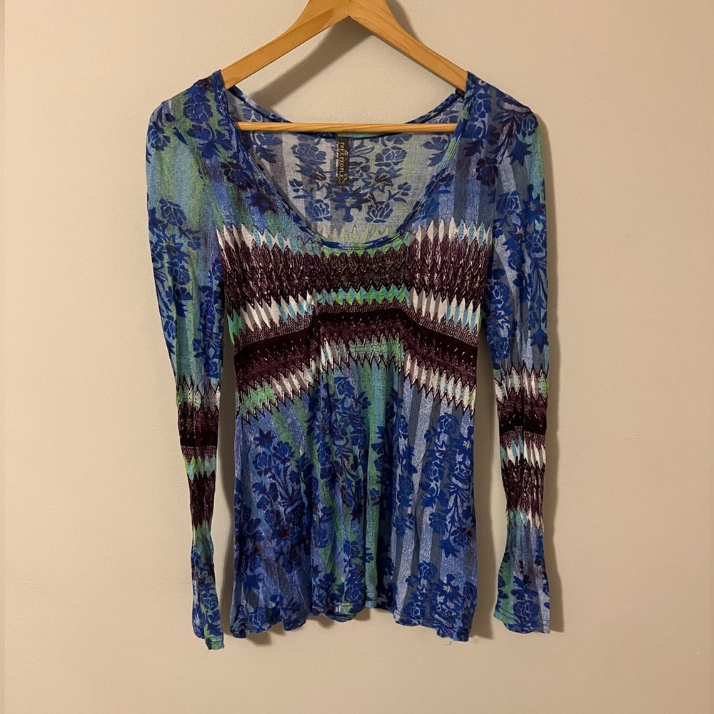 Vintage Free People Y2K Boho Modal Tunic Top XS